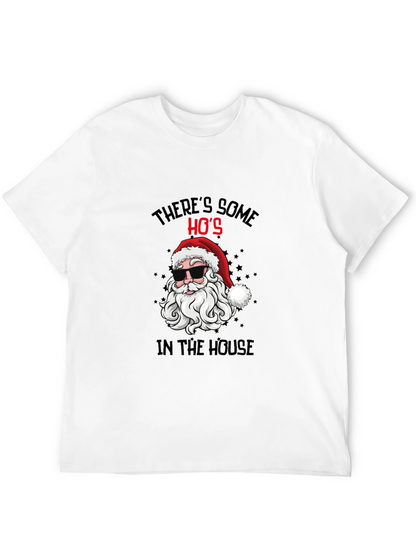 Cool Santa Christmas T-Shirt: Theres Some Hos