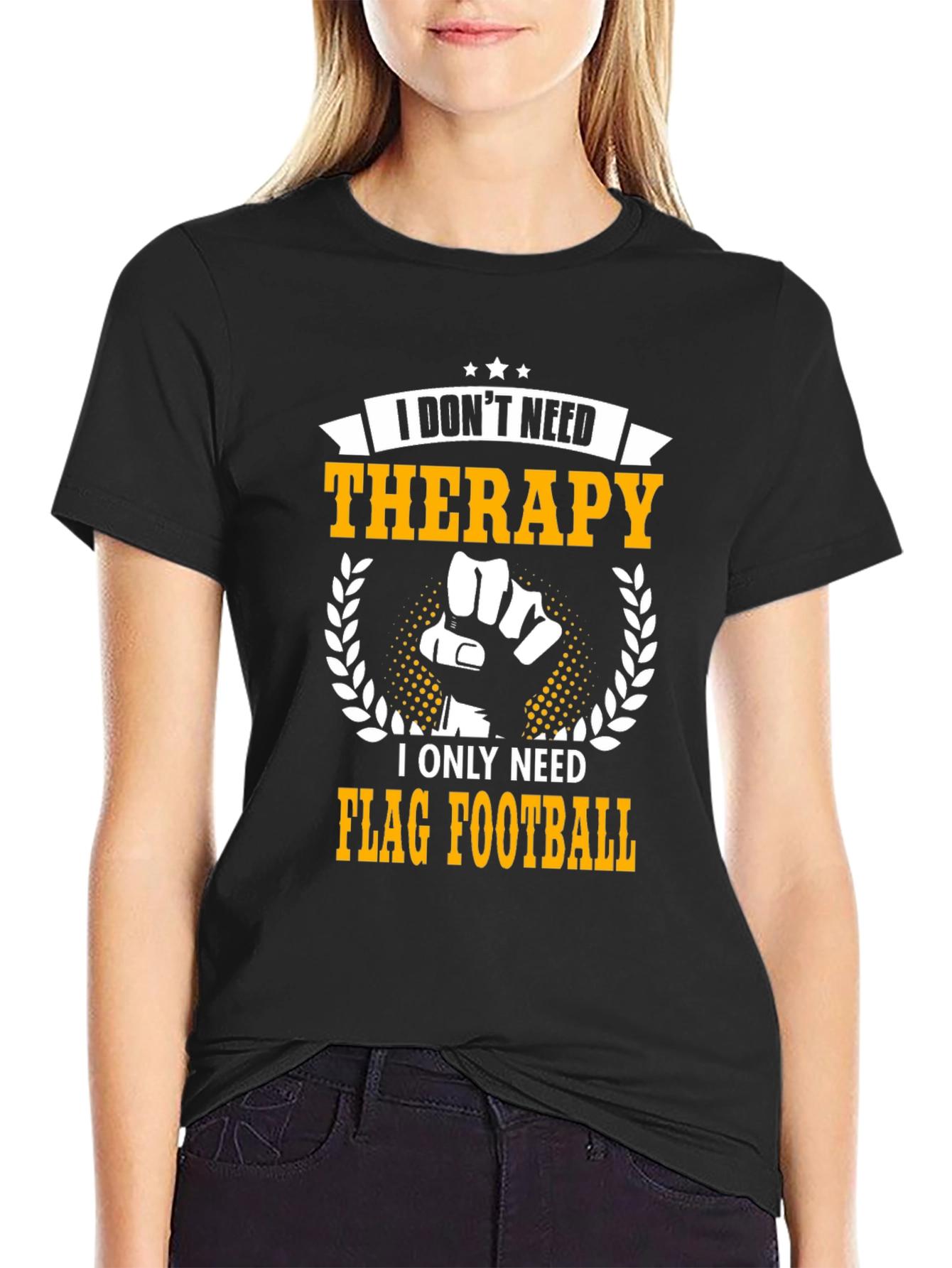 Flag Football Therapy T-Shirt