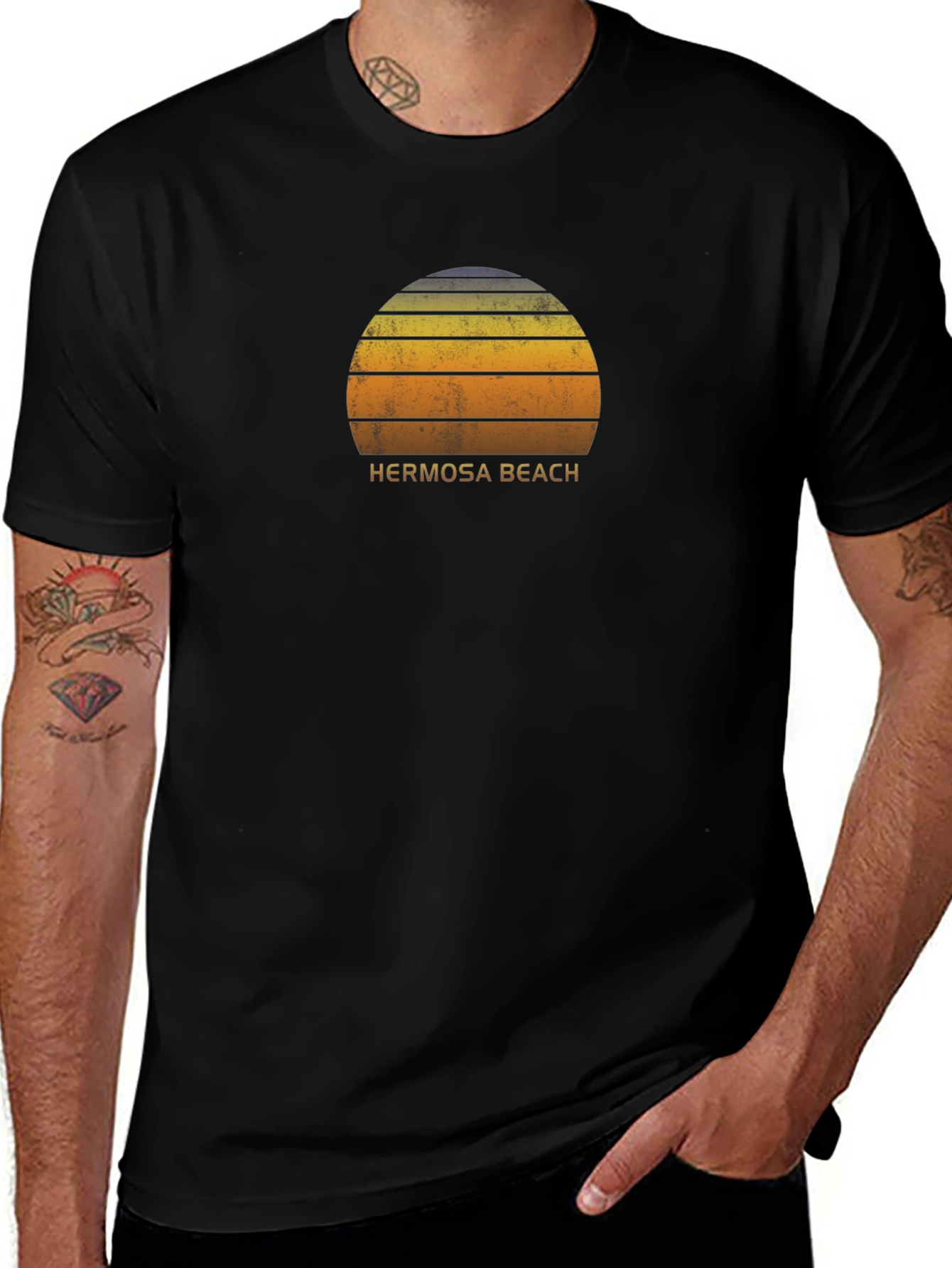 Hermosa Beach Sunset Graphic Tee