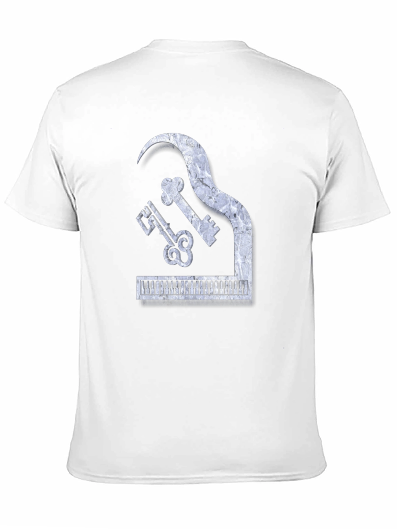 Piano Keys Marble Look Graphic Tee