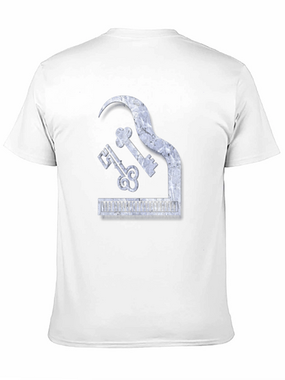 Piano Keys Marble Look Graphic Tee