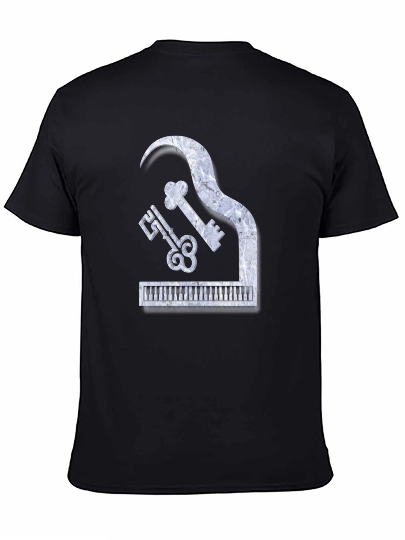 Piano Keys Marble Look Graphic Tee