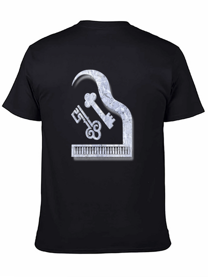 Piano Keys Marble Look Graphic Tee