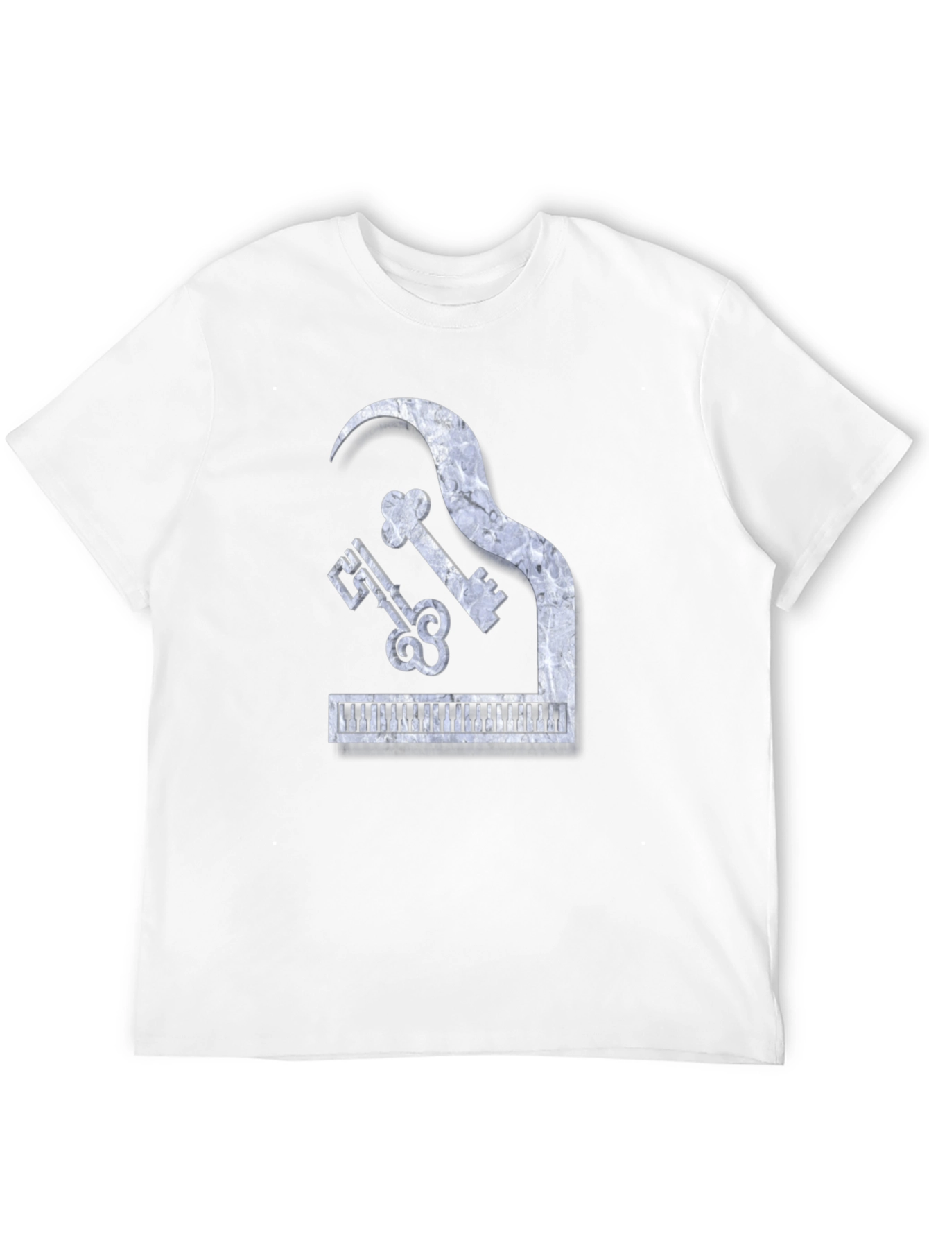 Piano Keys Marble Look Graphic Tee