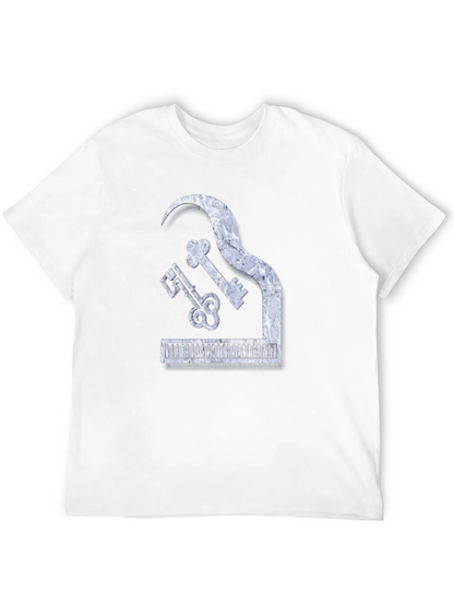 Piano Keys Marble Look Graphic Tee