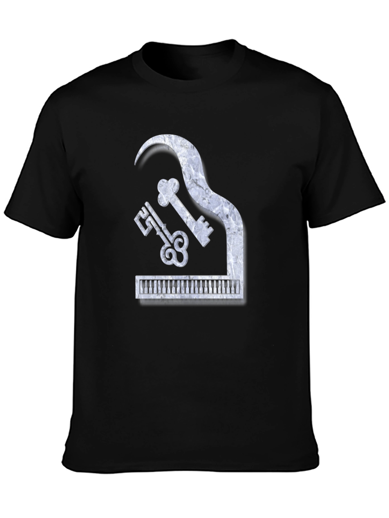 Piano Keys Marble Look Graphic Tee