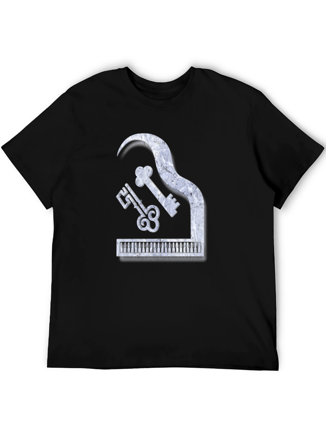 Piano Keys Marble Look Graphic Tee