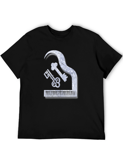 Piano Keys Marble Look Graphic Tee