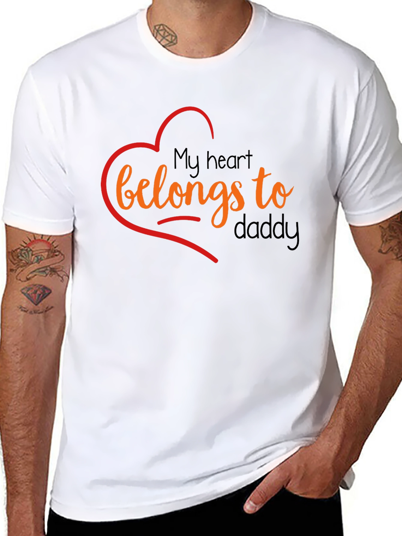 My Heart Belongs To Daddy Graphic T-Shirt