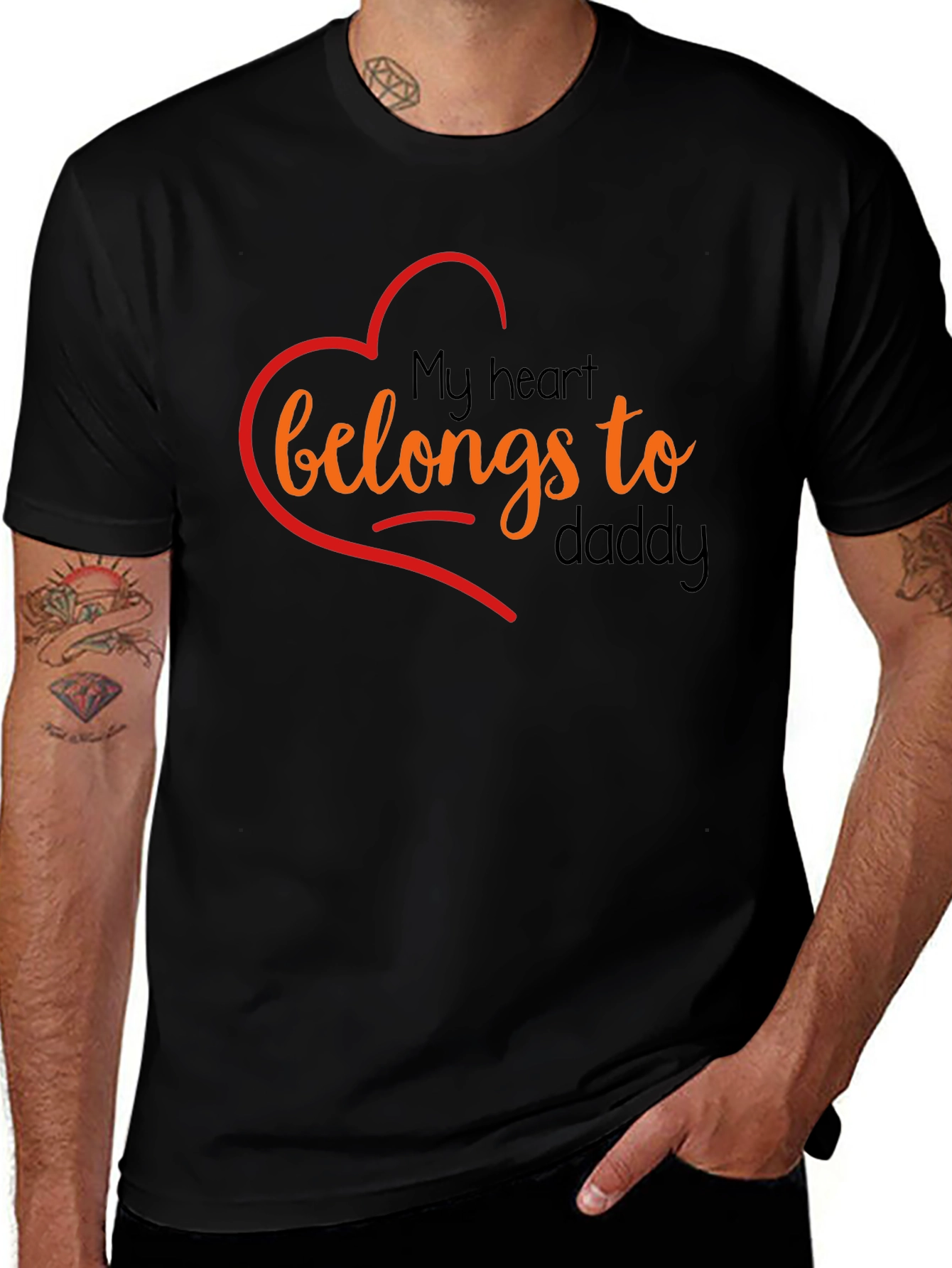 My Heart Belongs To Daddy Graphic T-Shirt