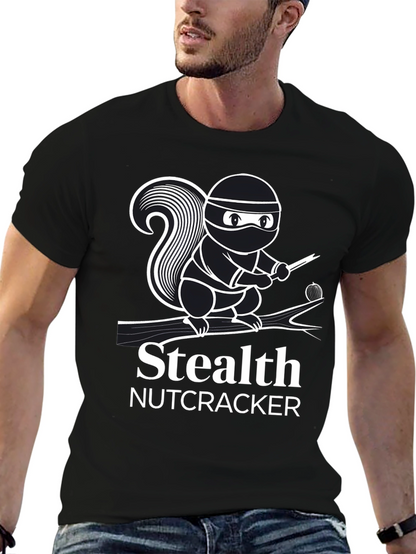 Stealth Nutcracker T-Shirt - Ninja Squirrel Design