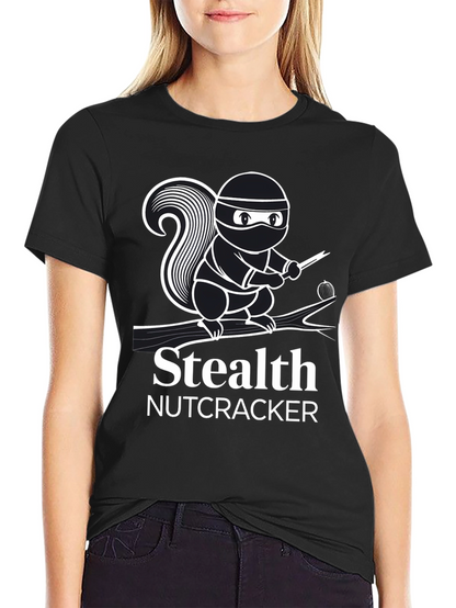 Stealth Nutcracker T-Shirt - Ninja Squirrel Design