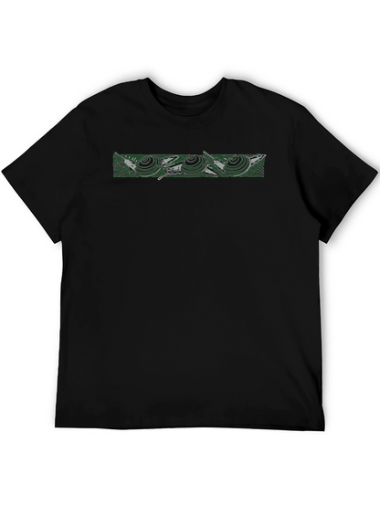 Black T-Shirt with Snail Design