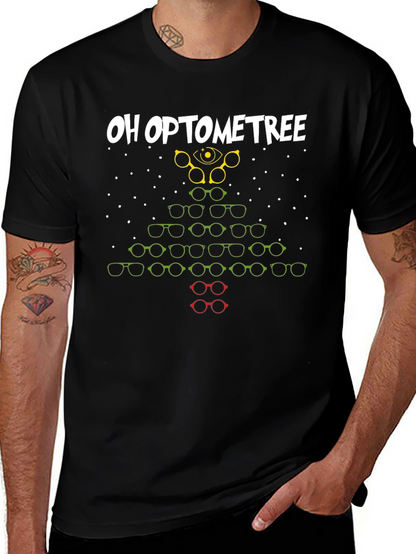 Oh Optometree T-Shirt - Eye Exam Christmas Tee