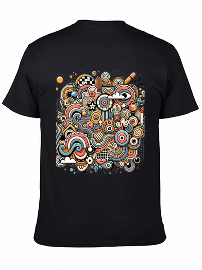 Abstract Doodle Art Mens Graphic Tee