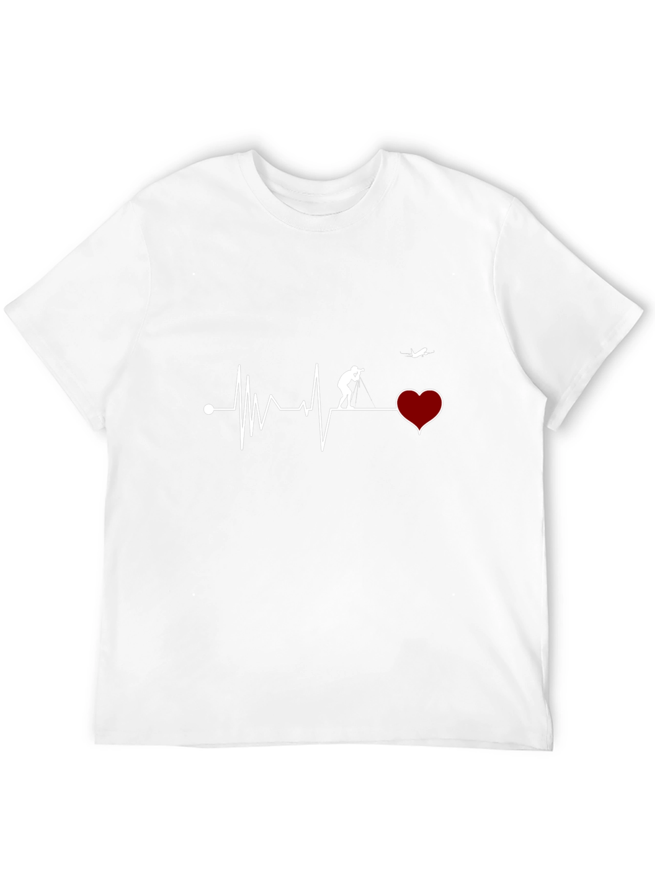 Heartbeat Photographer T-Shirt - Black