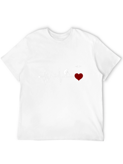 Heartbeat Photographer T-Shirt - Black