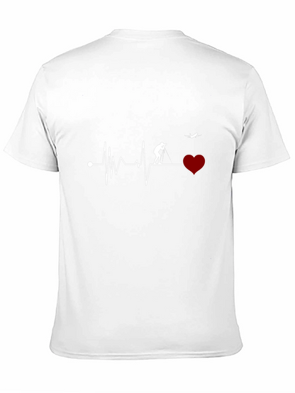 Heartbeat Photographer T-Shirt - Black