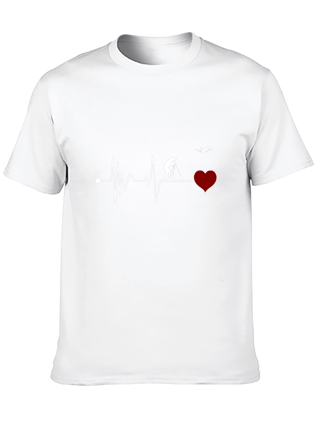 Heartbeat Photographer T-Shirt - Black