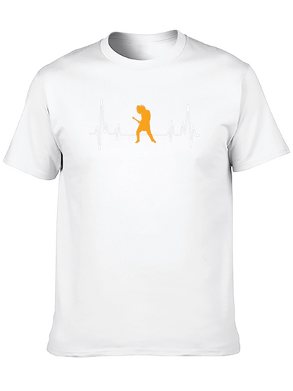 Guitar Heartbeat T-Shirt - Rock Music Tee