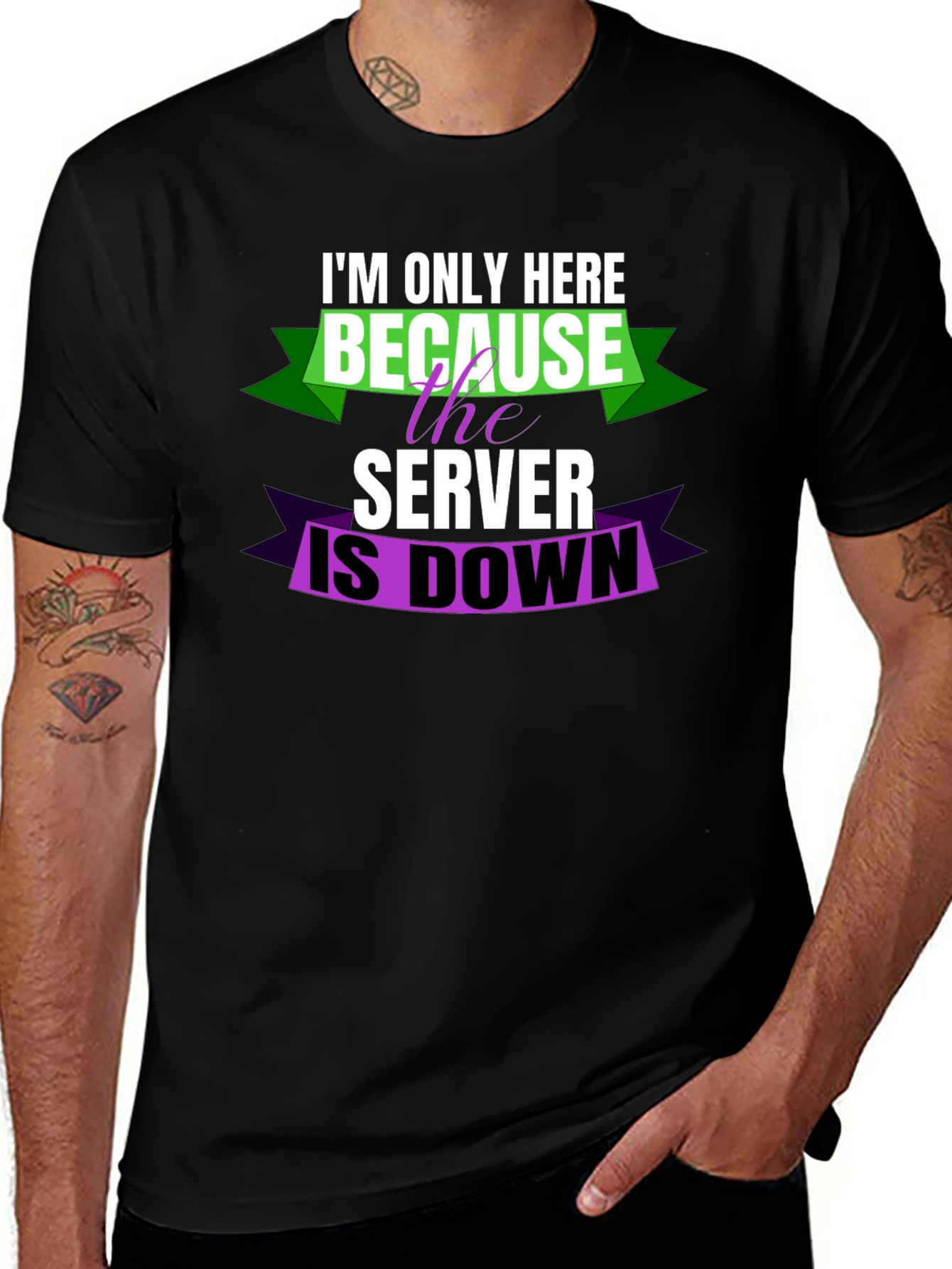 Im Only Here Because Server is Down T-Shirt