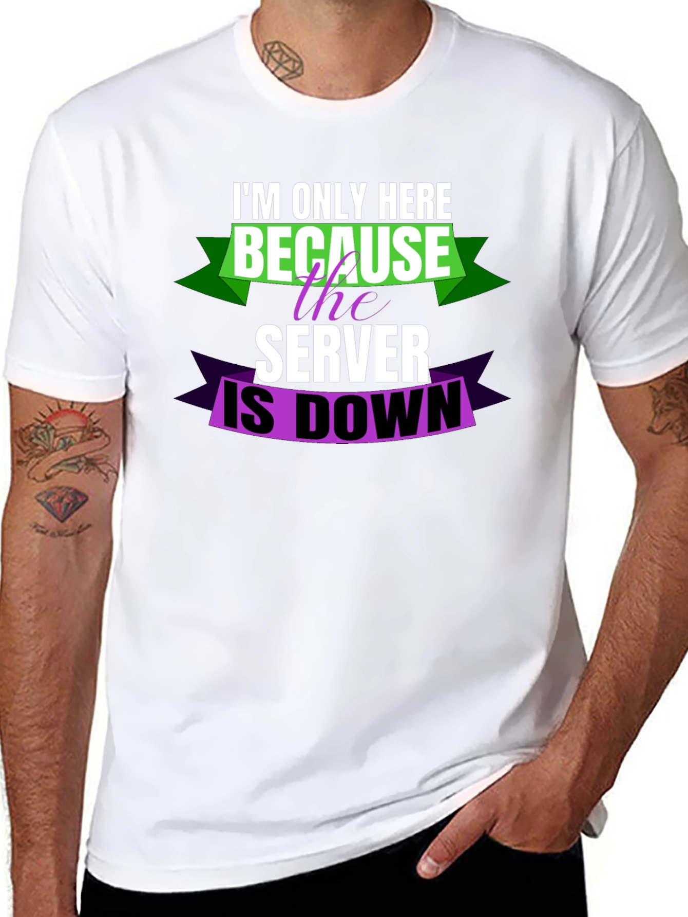 Im Only Here Because Server is Down T-Shirt