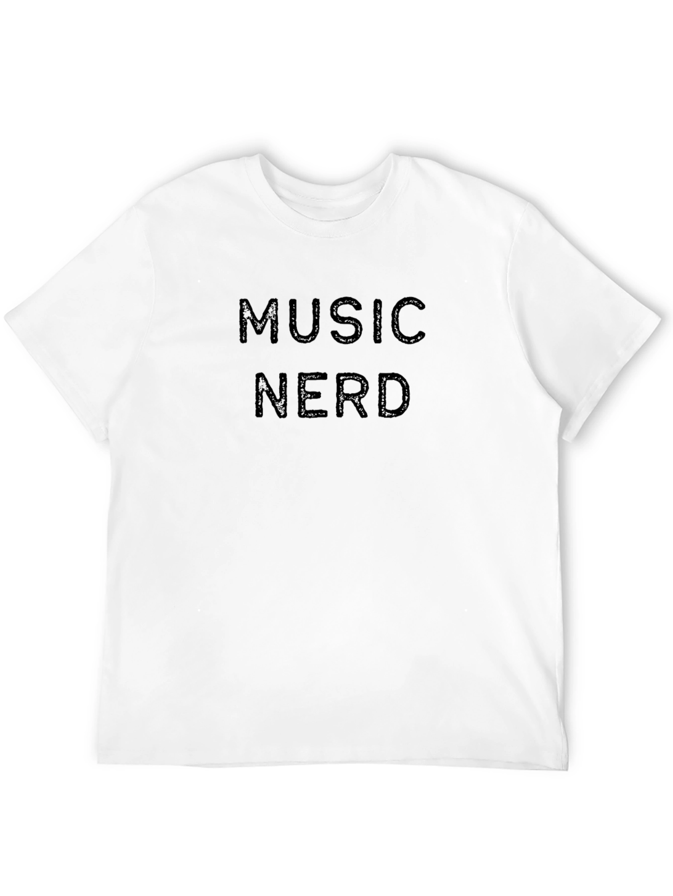 Music Nerd Tee - Black Cotton T-Shirt