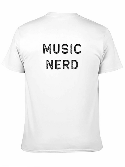 Music Nerd Tee - Black Cotton T-Shirt