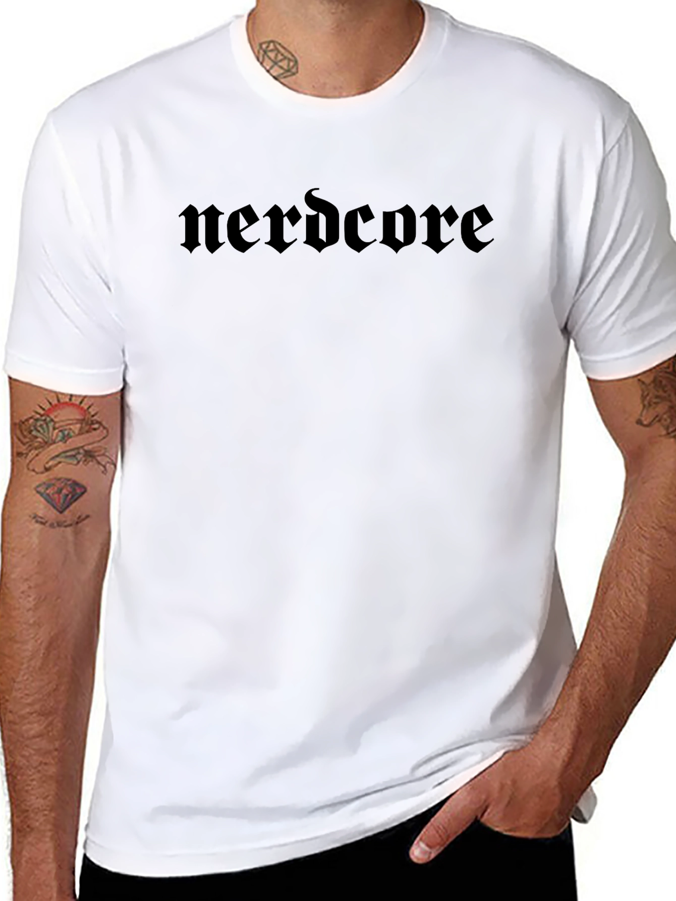 Nerdcore T-Shirt - Bold Gothic Style