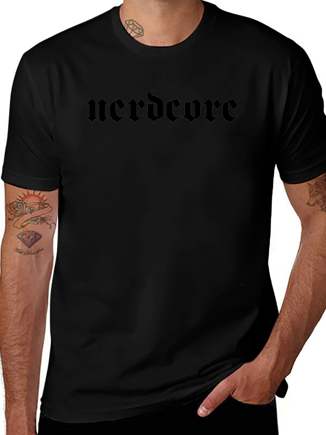 Nerdcore T-Shirt - Bold Gothic Style