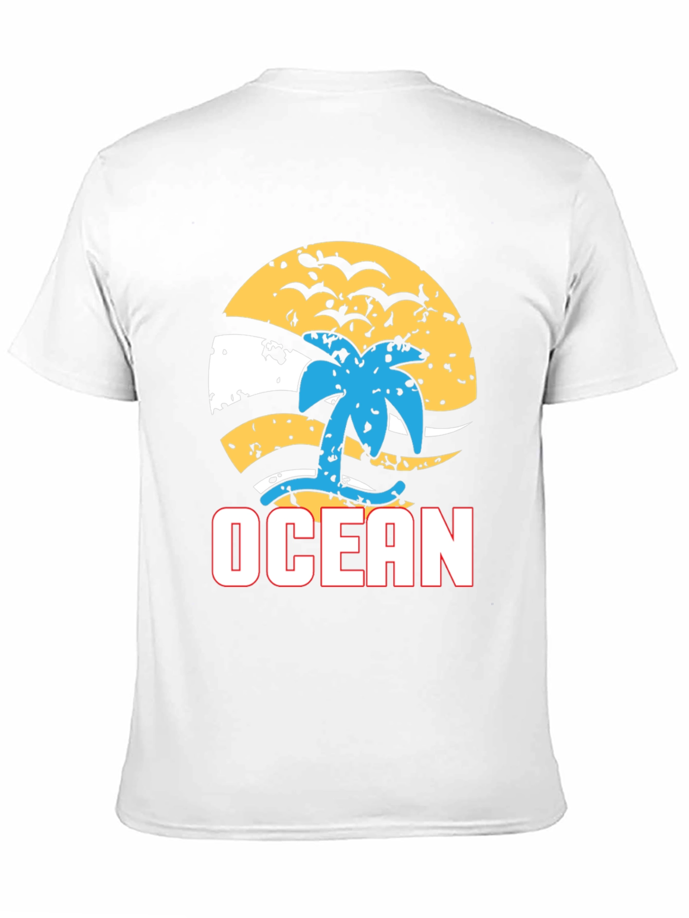 Ocean Beach T-Shirt - Palm Tree Graphic Tee