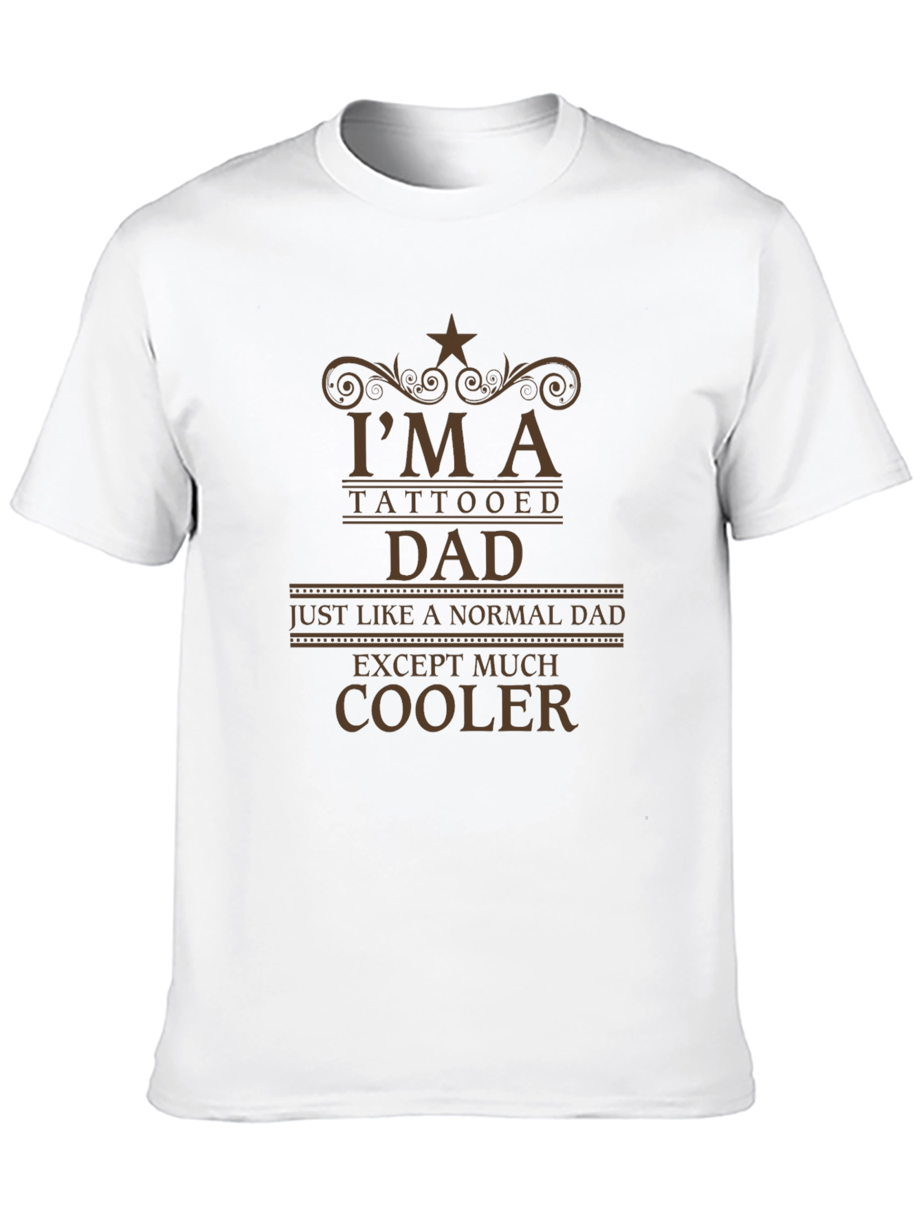Tattooed Dad Graphic Tee - Cool Fathers Day Shirt