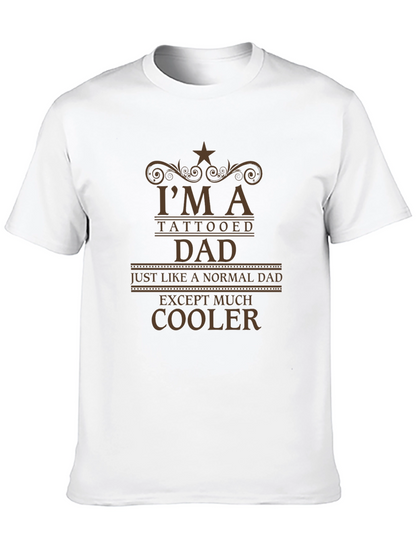 Tattooed Dad Graphic Tee - Cool Fathers Day Shirt