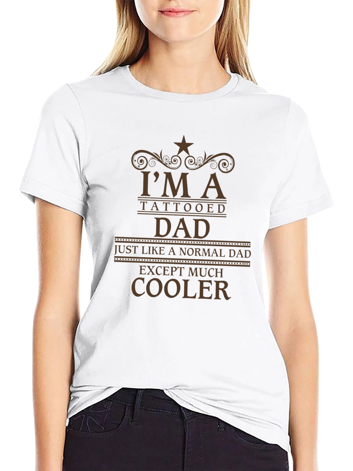 Tattooed Dad Graphic Tee - Cool Fathers Day Shirt