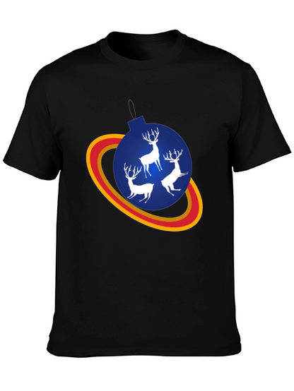 Festive Reindeer Ornament T-Shirt - Holiday Style