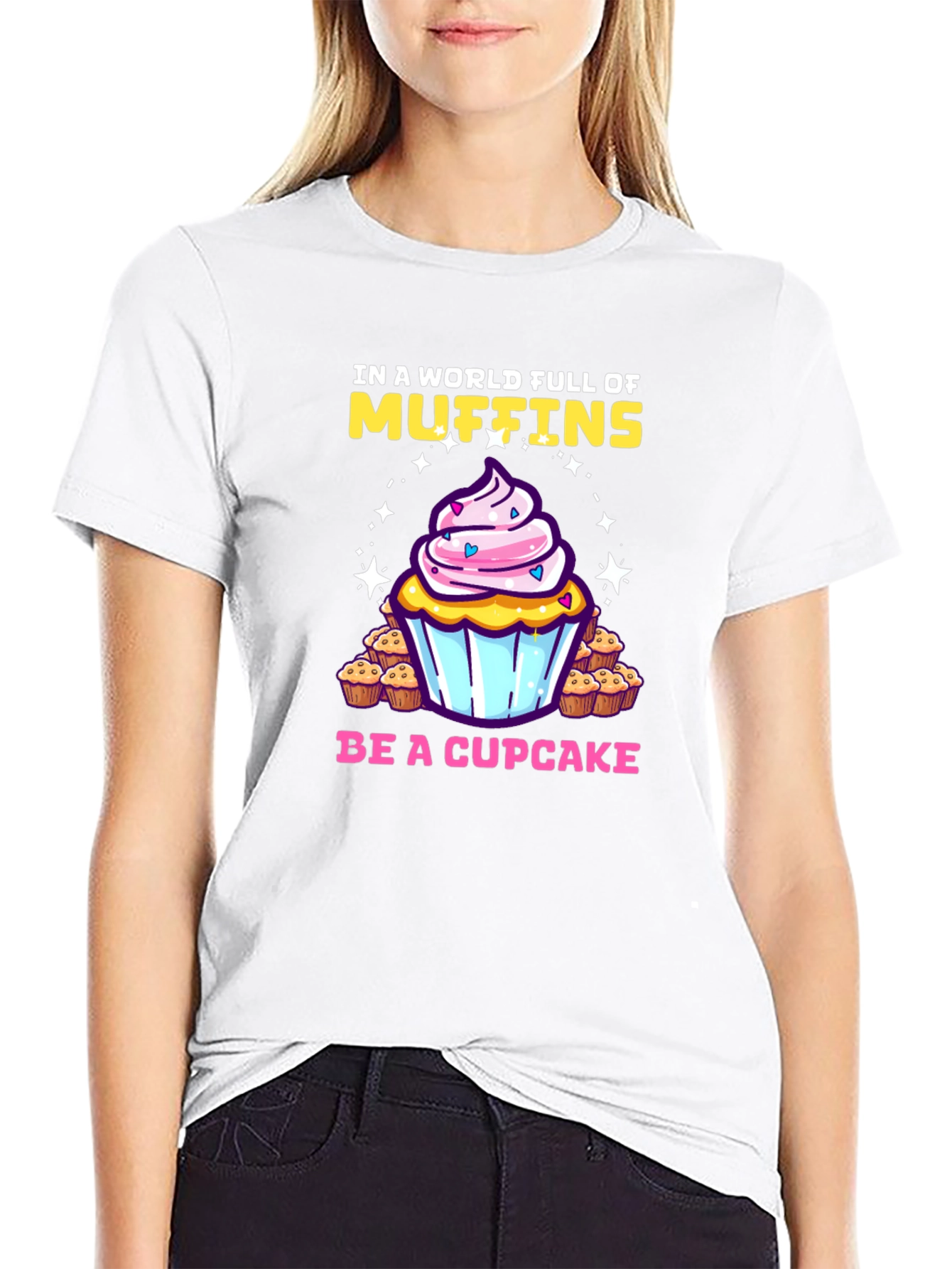 Muffin vs. Cupcake Graphic Tee