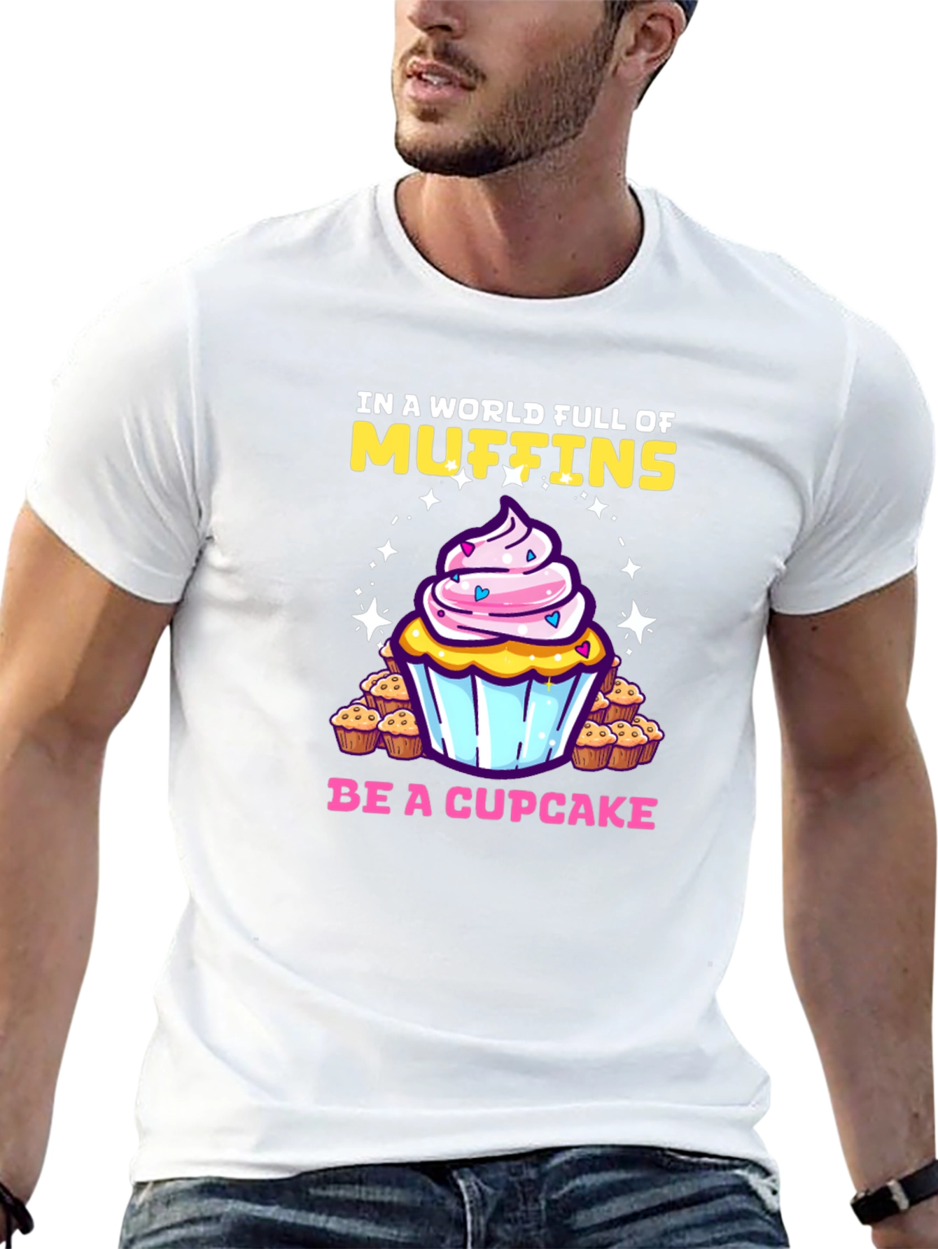 Muffin vs. Cupcake Graphic Tee