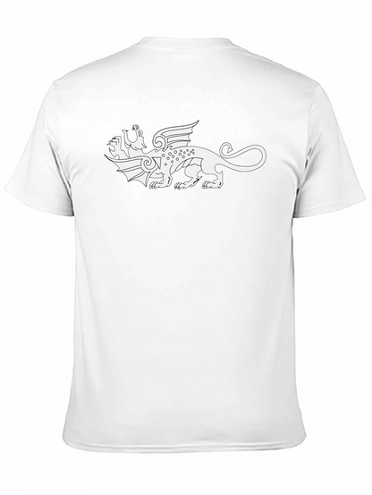 Two-Headed Dragon Graphic Tee - Black