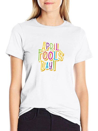 April Fools Day Graphic Tee - Black