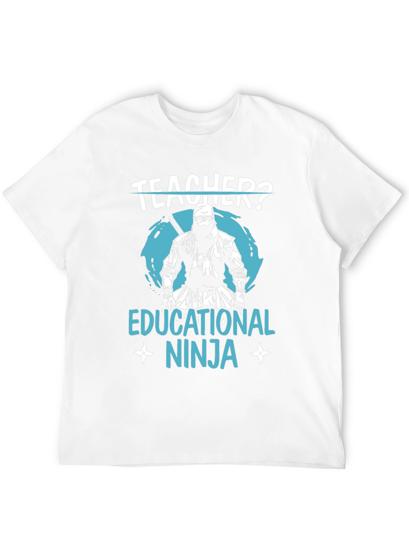 Teacher Educational Ninja Black T-Shirt