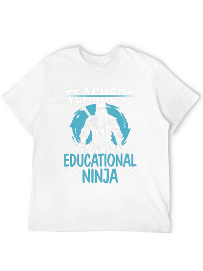 Teacher Educational Ninja Black T-Shirt