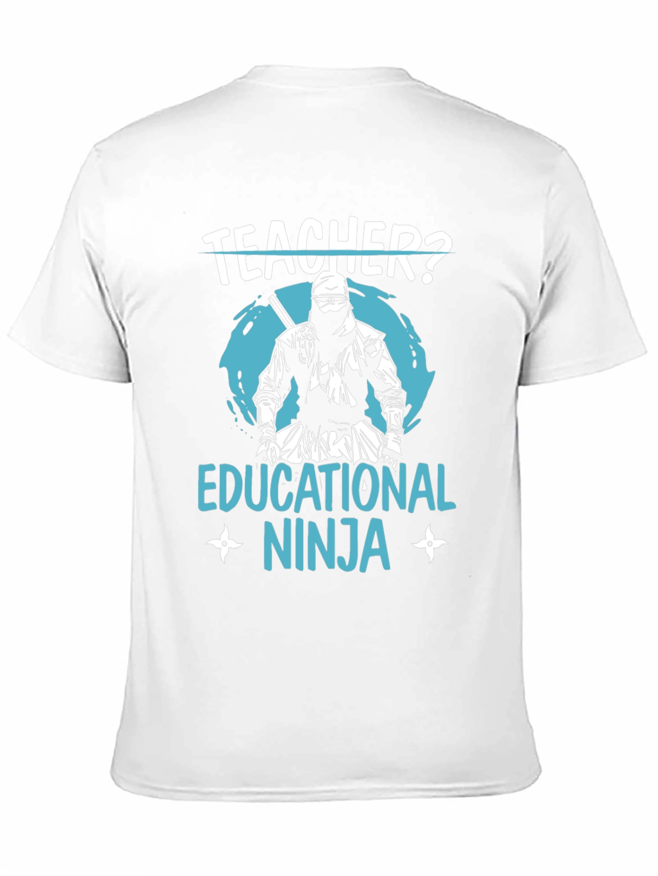 Teacher Educational Ninja Black T-Shirt