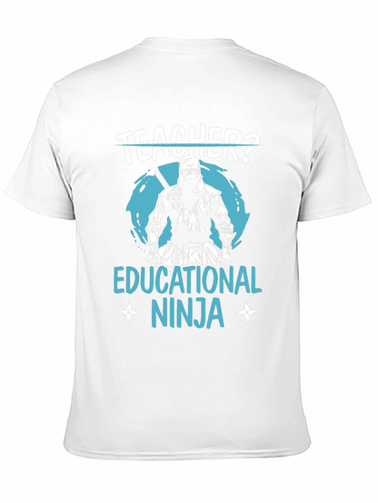 Teacher Educational Ninja Black T-Shirt
