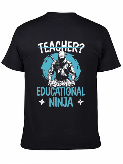 Teacher Educational Ninja Black T-Shirt