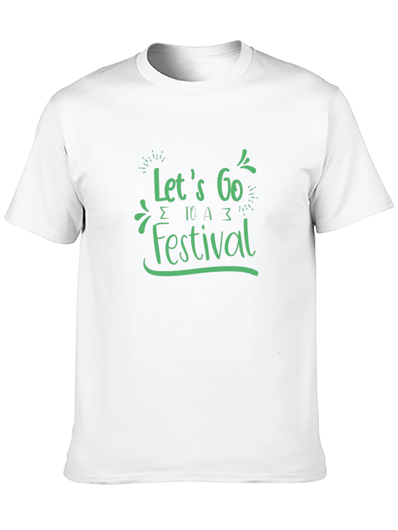 Lets Go to a Festival Black Graphic Tee