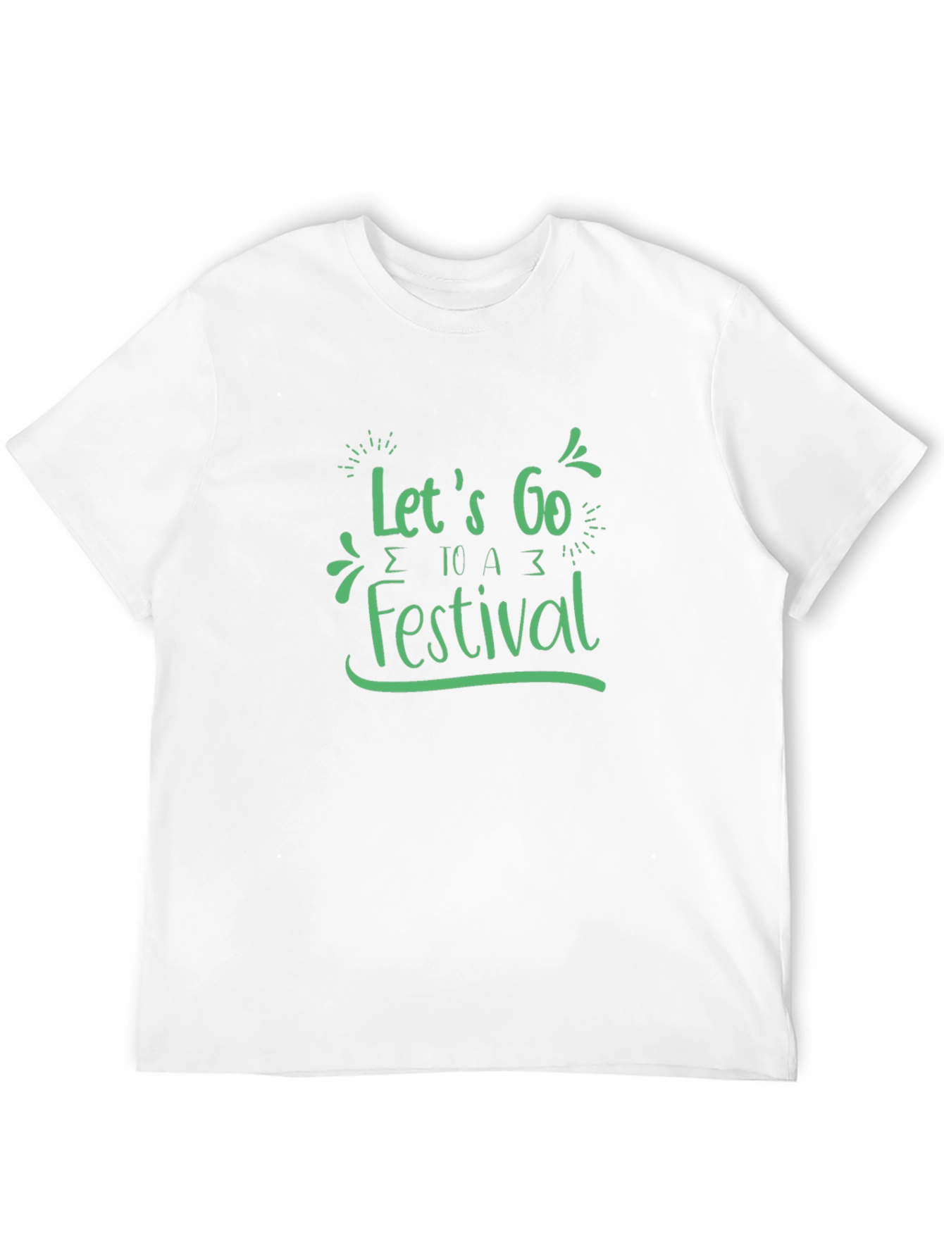 Lets Go to a Festival Black Graphic Tee