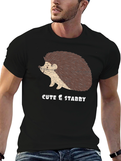 Cute & Stabby Hedgehog Graphic Tee