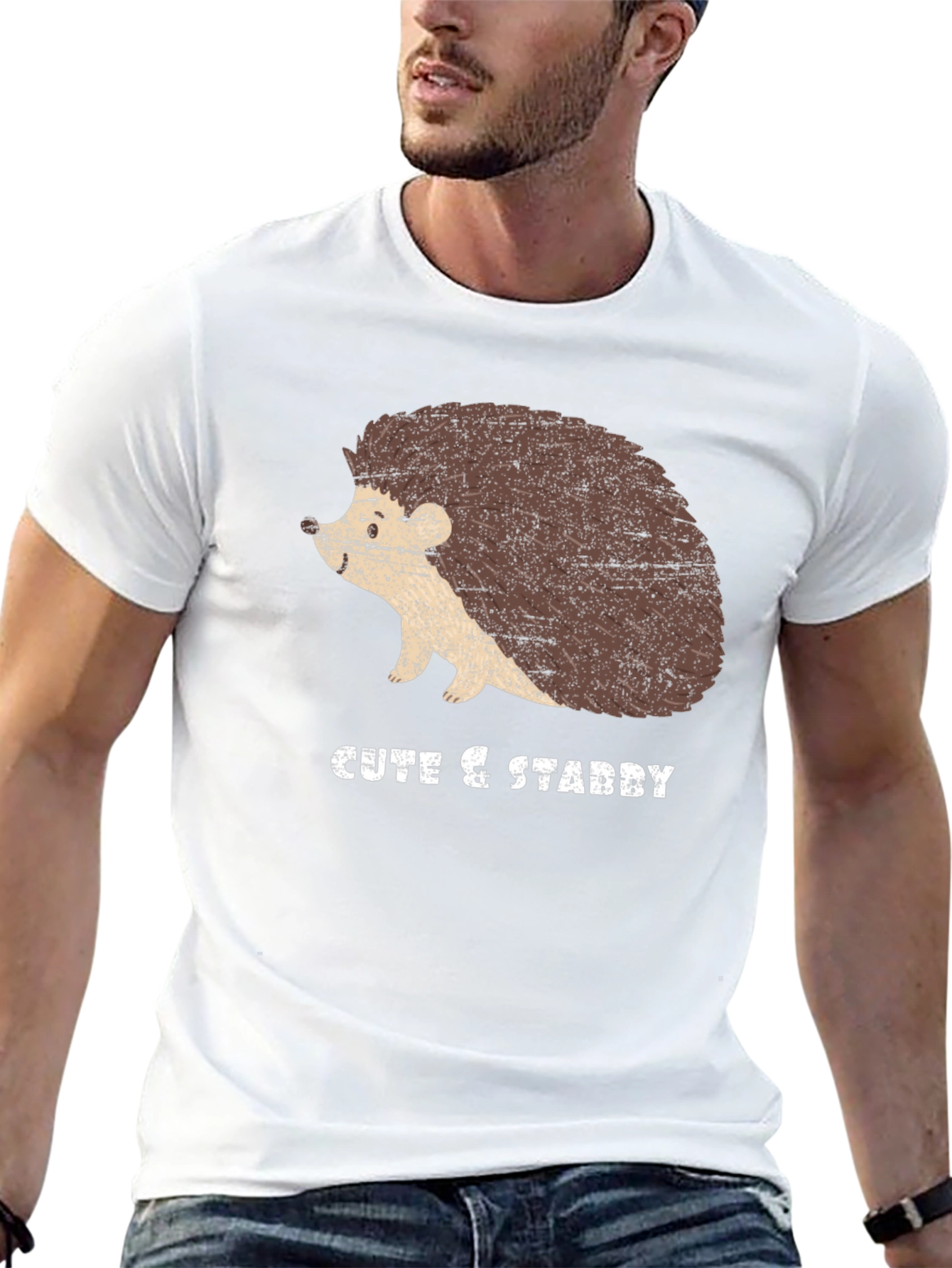 Cute & Stabby Hedgehog Graphic Tee