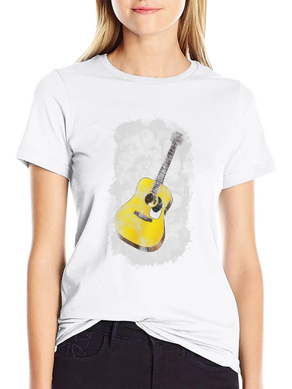 Guitar Graphic Black T-Shirt