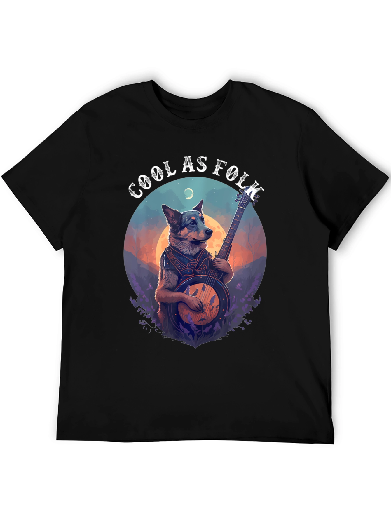 Cool as Folk Dog T-Shirt - Black